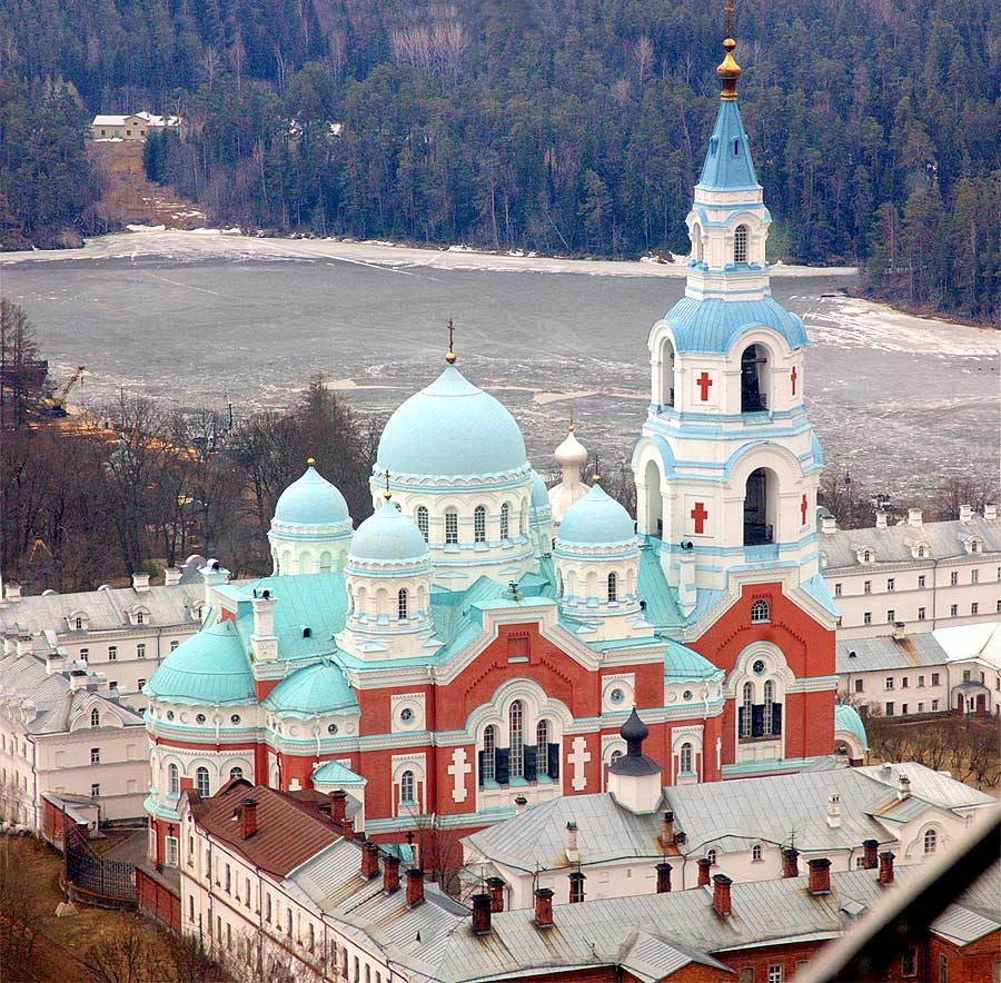Валаамский монастырь (вид с высоты)